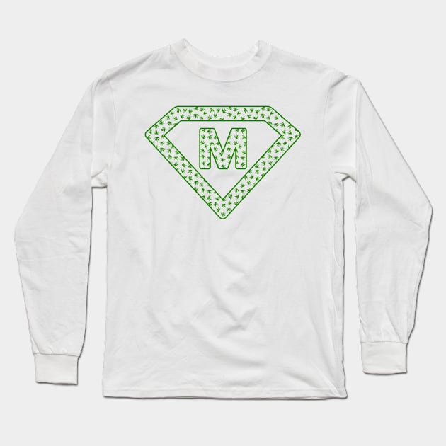 Marijuana letter M Long Sleeve T-Shirt by Florin Tenica